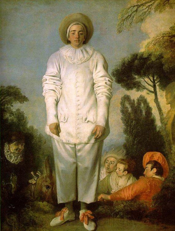 Jean-Antoine Watteau Gilles as Pierrot Germany oil painting art